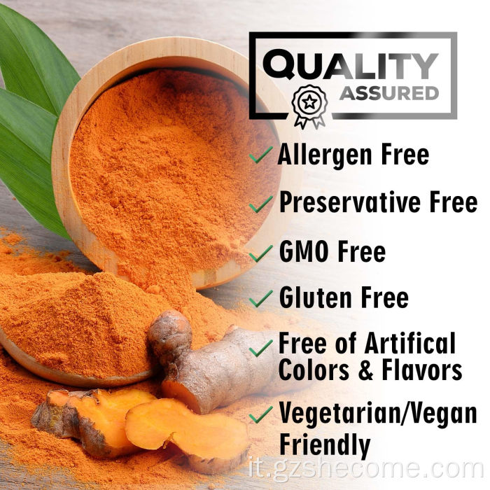 Curcumina di curcuma Prevenire le capsule di estratto di curcumina cancro